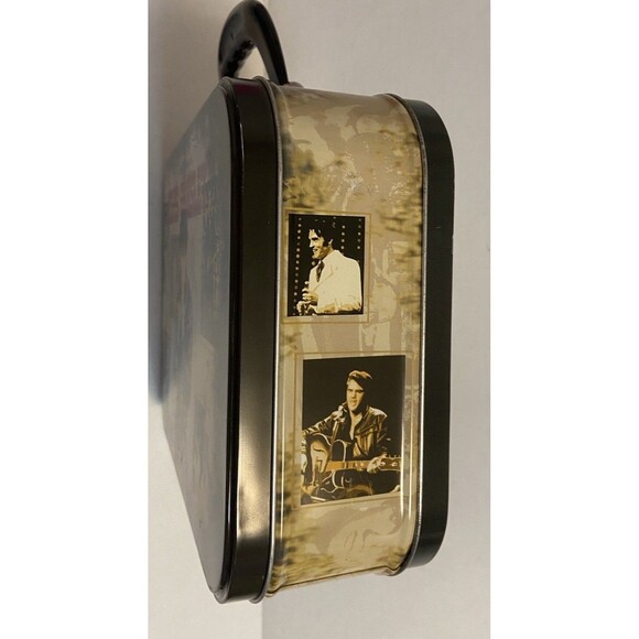 2005 Elvis Presley '68 Special Large Tin Tote Lunch Box 47170 Mint King of Rock - Picture 3 of 15